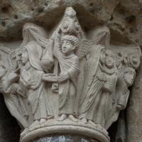 Basilique Saint-Sernin de Toulouse - Exterior, south nave portal, west jamb, shaft capital