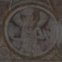 Basilique Saint-Sernin de Toulouse - Interior, nave, main vessel, vault painting, detail