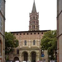 Basilique Saint-Sernin de Toulouse - Exterior, south transept elevation, city view