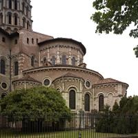 Basilique Saint-Sernin de Toulouse - Exterior, southeast chevet elevation looking northwest