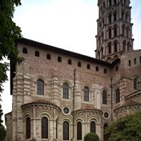 Basilique Saint-Sernin de Toulouse - Exterior, south transept, east elevation looking northwest