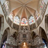 Cathédrale Saint-Étienne de Toulouse - Interior, chevet, east elevation, hemicycle vault