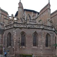 Cathédrale Saint-Étienne de Toulouse - Exterior, northeast chevet elevation, ambulatory, sacristy