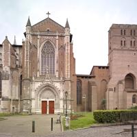 Cathédrale Saint-Étienne de Toulouse - Exterior, north chevet, transept and tower elevation looking south
