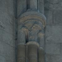 Église Saint-Sauveur - Interior, chevet, hemicycle, clerestory, vaulting shaft capital
