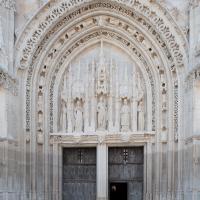 Église Sainte-Radegonde de Poitiers - Exterior, western frontispiece, center portal
