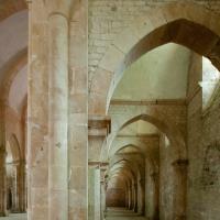 Abbaye de Fontenay - Interior, north nave aisle looking west
