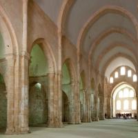 Abbaye de Fontenay - Interior, north nave looking east
