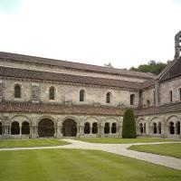 Abbaye de Fontenay - Exterior, cloister, south nave elevation