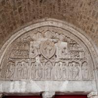 Cathédrale Saint-Étienne de Cahors - Exterior, nave, north lateral portal, tympanum