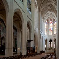 Église Saint-Gervais-Saint-Protais de Paris - Interior, northeast nave elevation