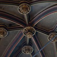 Église Saint-Gervais-Saint-Protais de Paris - Interior, nave, north aisle bay, vault, keystones