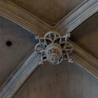Église Saint-Gervais-Saint-Protais de Paris - Interior, nave, north aisle vault, keystone