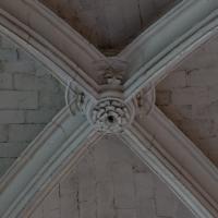 Église Saint-Gervais-Saint-Protais de Paris - Interior, chevet, north aisle, vault, keystone