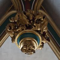 Église Saint-Gervais-Saint-Protais de Paris - Interior, chevet, south aisle, chapel, vault, keystone