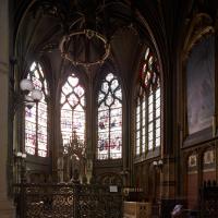 Église Saint-Gervais-Saint-Protais de Paris - Interior, chevet, east ambulatory looking southeast, axial chapel
