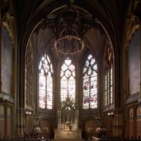 Église Saint-Gervais-Saint-Protais de Paris - Interior, chevet looking east, axial chapel elevation