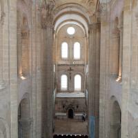 Église Sainte-Foy de Conques - Interior, north transept, gallery level looking south into crossing and south transept