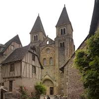 Église Sainte-Foy de Conques - Exterior, western frontispiece, city