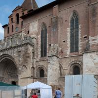 Abbaye Saint-Pierre de Moissac - Exterior, south nave elevation looking northwest