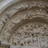  Basilique Saint-Denis - Detail: west frontispiece, north portal tympanum
