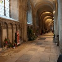 Norwich Cathedral - Interior, north aisle looking east 