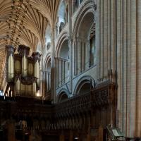 Norwich Cathedral - Interior, crossing, choir stall