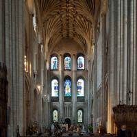 Norwich Cathedral - Inteiror, crossing looking north