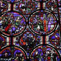 Bourges, Cathédrale Saint-Étienne - Interior, chevet, outer ambulatory, window, detail

Passion
