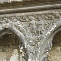 Bourges, Cathédrale Saint-Étienne - Exterior western frontispiece, dado

Drunkeness of Noah
