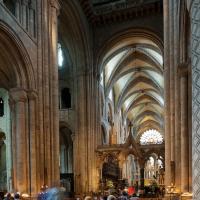 Durham Cathedral - Interior, nave looking east