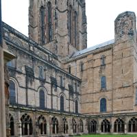 Durham Cathedral - Exterior, cloisters looking southeast