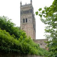 Durham Cathedral - Exterior, northwest tower elevation, distant view
