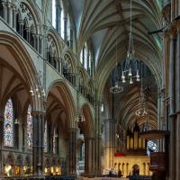 Lincoln Cathedral - Interior, nave looking northeast 