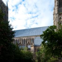 Lincoln Cathedral - Exterior, north nave elevation, distant view 