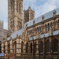Lincoln Cathedral - Exterior, Consistory Court, southeast corner elevation