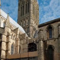 Lincoln Cathedral - Exterior, lantern tower, southeast corner elevation 