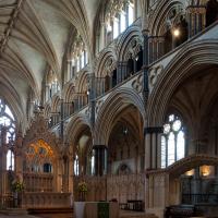 Lincoln Cathedral - Interior, chevet looking southeast 