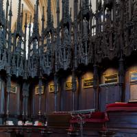 Lincoln Cathedral - Interior, chevet, choir stall