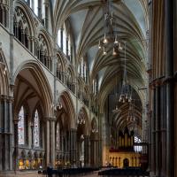 Lincoln Cathedral - Interior, nave looking northeast 