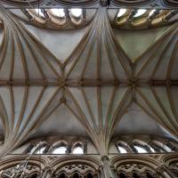 Lincoln Cathedral - Interior, nave vault 