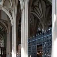 Bristol Cathedral - Interior, south ambulatory aisle looking northwest