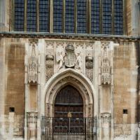 King's College Chapel - Exterior, western frontispiece, center portal