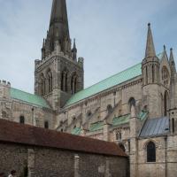 Chichester Cathedral - Exterior, chevet and south transept, southeast corner elevation