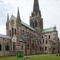 Chichester Cathedral - Exerior, chevet, northeast corner elevation 