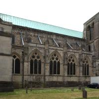 Chichester Cathedral - Exterior, north nave elevation