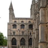Ely Cathedral - Exterior, south transept, east elevation 
