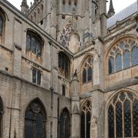 Ely Cathedral - Exterior, lantern tower, southeast corner elevation