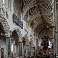 Exeter Cathedral - Interior, nave looking northeast