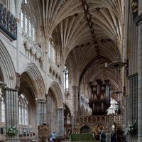Exeter Cathedral - Interior, nave looking northeast
